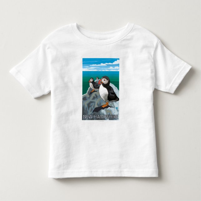 Camiseta Infantil Cena nova de HampshirePuffins (Frente)