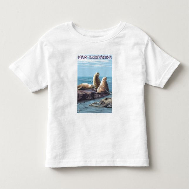 Camiseta Infantil Cena nova dos leões de HampshireSea (Frente)