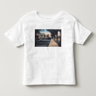 Camiseta Infantil Cena residencial na movimentação do beira-rio