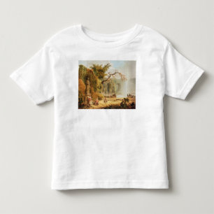 Camiseta Infantil Cena romântica do jardim