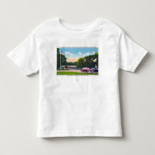 Camiseta Infantil Cena sul da área de estacionamento do ponto