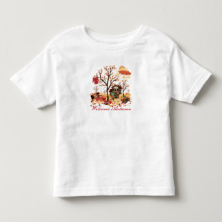 Camiseta Infantil Cenário bem-vindo da queda do outono
