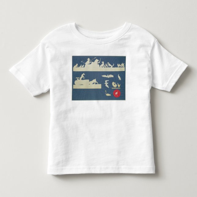 Camiseta Infantil Cenas animais (Frente)