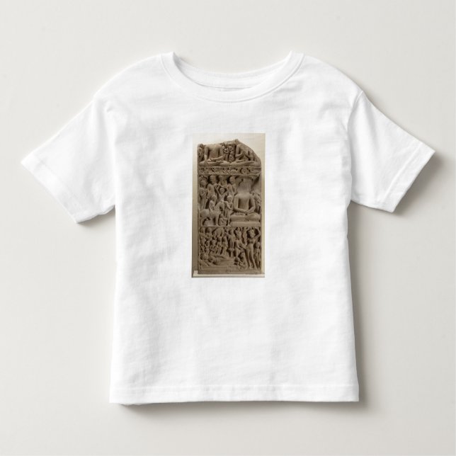Camiseta Infantil Cenas da vida de Buddha, Sarnath, Uttar Pradesh (Frente)