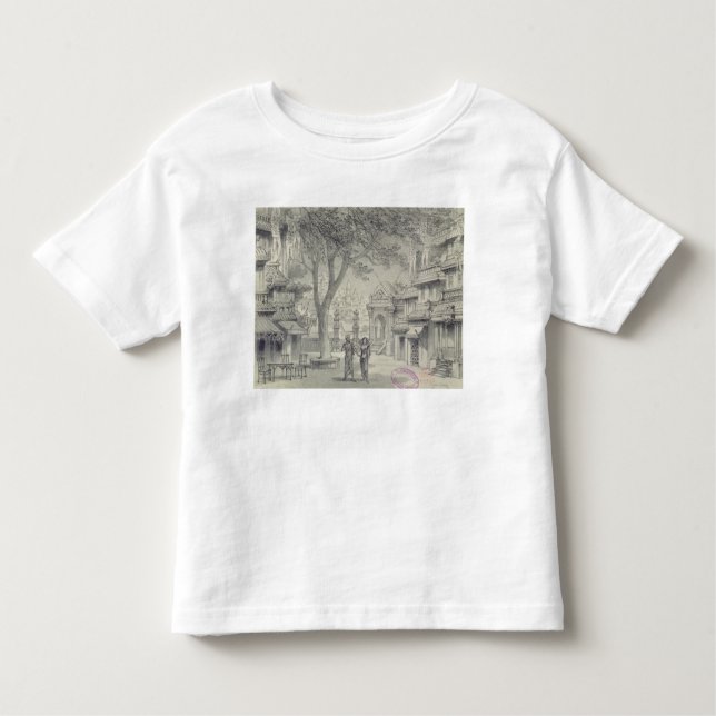 Camiseta Infantil Cenografia para o ato II da ópera 'Lakme (Frente)