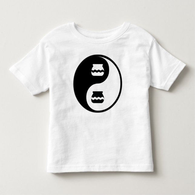 Camiseta Infantil Cerâmica de Yin Yang (Frente)
