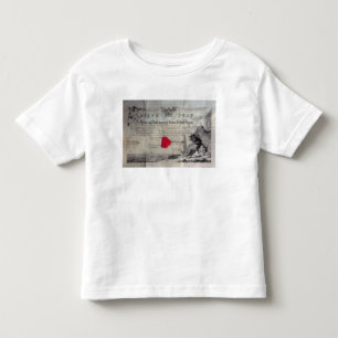 Camiseta Infantil Certificado maçónico, 1785