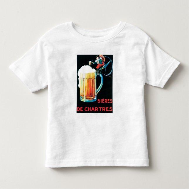 Camiseta Infantil Cervejas do poster do promocional de Chartres (Frente)