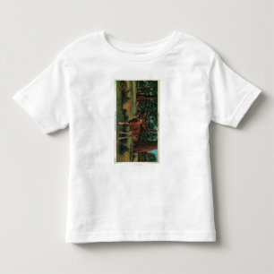 Camiseta Infantil Cervos do fanfarrão no parque nacional de Yosemit