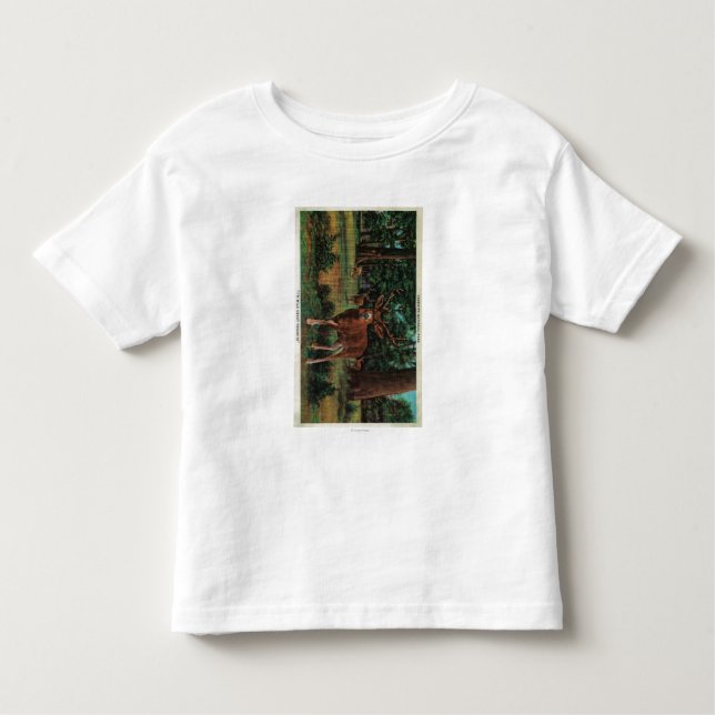 Camiseta Infantil Cervos do fanfarrão no parque nacional de Yosemite (Frente)