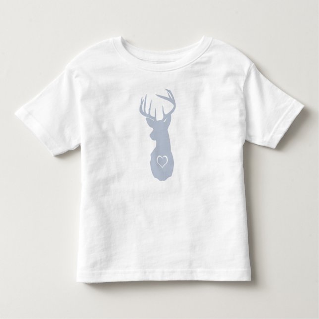 CAMISETA INFANTIL CERVOS NA MODA COM CORAÇÕES (Frente)