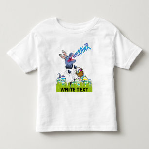 Camiseta Infantil Cesta de Páscoa do T Rex Legal Presente de Dinossa