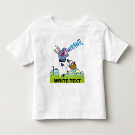 Camiseta Infantil Cesta de Páscoa Rex legal Dinosaur Toddler Dotado 