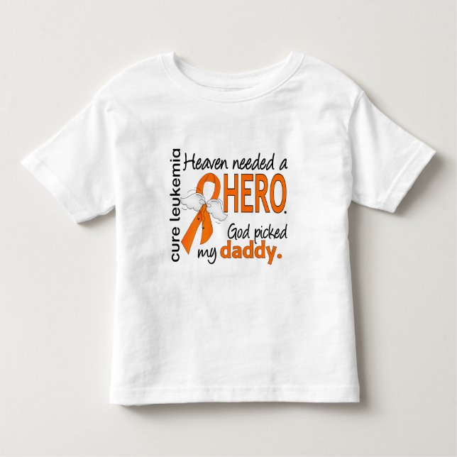 Camiseta Infantil Céu necessário uma leucemia do pai do herói (Frente)