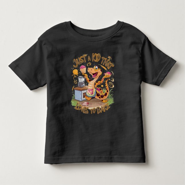 Camiseta Infantil Chá Com Cobra De Bolo (Frente)