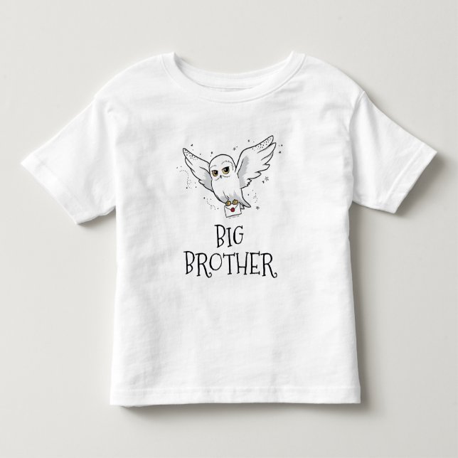 Camiseta Infantil Chá de Bebê Harry Potter | Irmão Mais Velho (Frente)