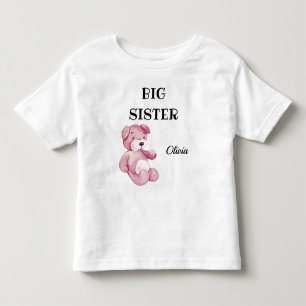 Camiseta Infantil Chá de Bebê Irmã Mais Velha Bebê, Criança e Jovem