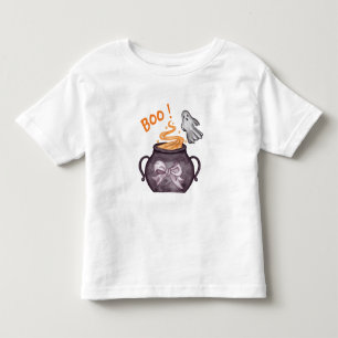 Camiseta Infantil Chá de fraldas de Halloween da Casa Fantasma
