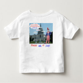 Camiseta Infantil chá infantil. Feliz 4º rato/unclesam