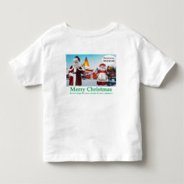 Camiseta Infantil chá infantil. Feliz Natal. Gatos/ sr. mrs. claus