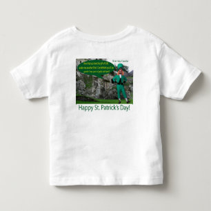 Camiseta Infantil chá infantil. Feliz Rua. Dia de Patrick.