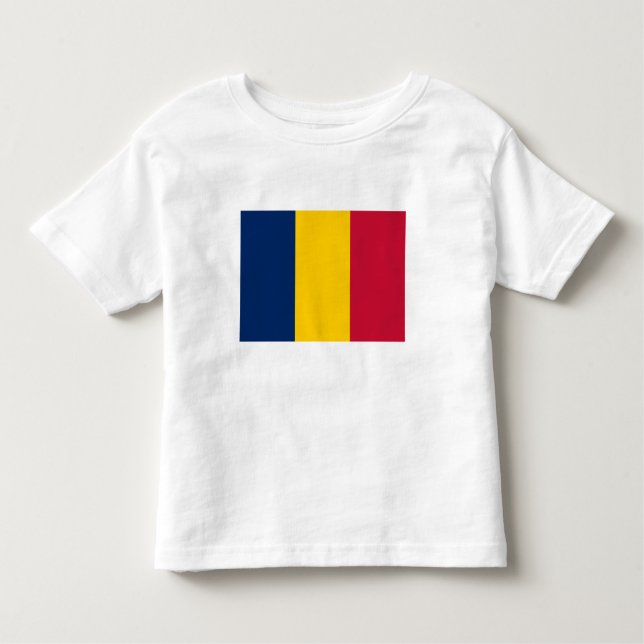Camiseta Infantil Chad Flag (Frente)