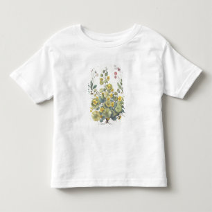 Camiseta Infantil Chagas e margaridas: 1.Nasturtium Indicum; 2.B
