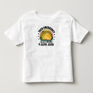 Camiseta Infantil Chamada de emergência do Taco 9 Juan Tacos Lover