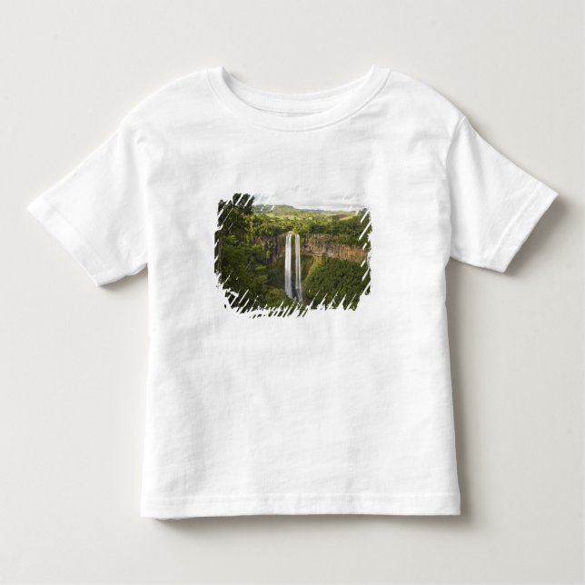 Camiseta Infantil Chamarel Waterfall-high na Maurícia, mais de 2 (Frente)