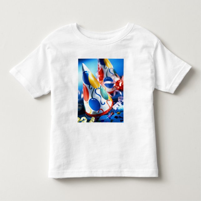 Camiseta Infantil Chapéus do partido (Frente)