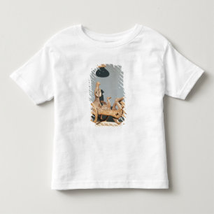 Camiseta Infantil Chariot votiva com uma divindade antropomórfica