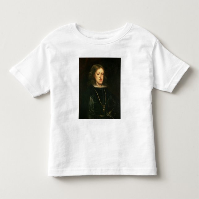 Camiseta Infantil Charles II da espanha (Frente)
