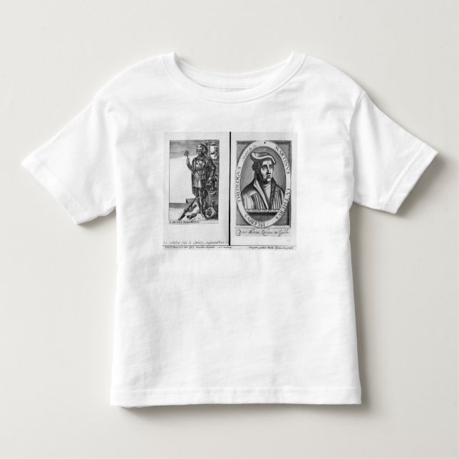 Camiseta Infantil Charles Martel e Martin Luther (Frente)