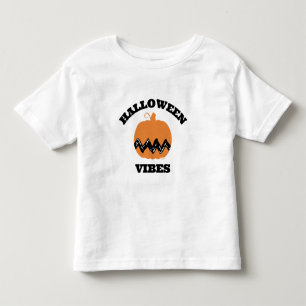 Camiseta Infantil Charlie Brown Orange Pumpkin Halloween Vibes