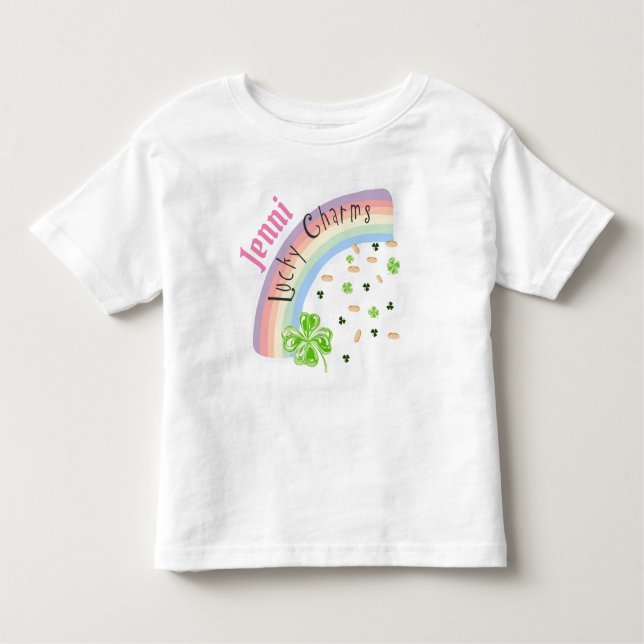 Camiseta Infantil Charm Rainbow Tee Personalizado (Frente)
