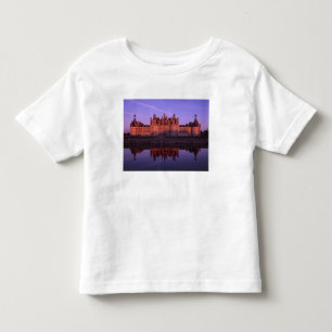 Camiseta Infantil Chateau Chambord ao pôr do sol, Loire Valley, Fra