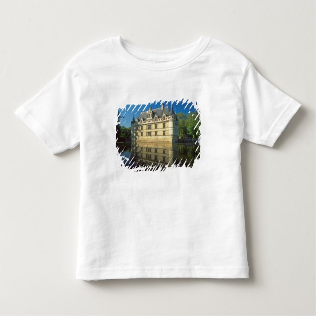 Camiseta Infantil Chateau de Azay-le-Rideau, Indre-et-Loire, (Frente)