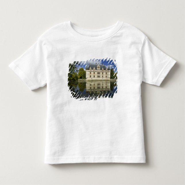 Camiseta Infantil Chateau de Azay-le-Rideau, Indre-et-Loire, 4 (Frente)
