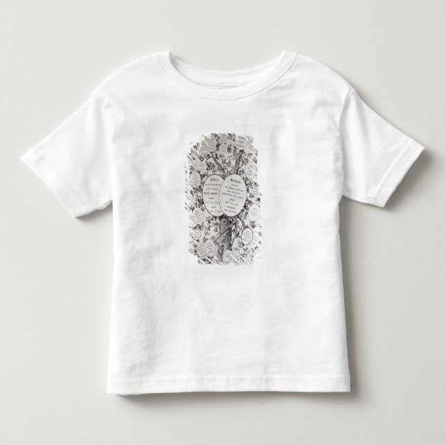 Camiseta Infantil Chave à árvore genealógica (Frente)