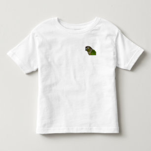 Camiseta Infantil Cheeked verde Conure