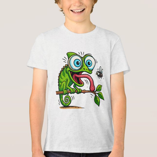 Camiseta Infantil Cheeky Frog Snack Attack - Diver (Frente)