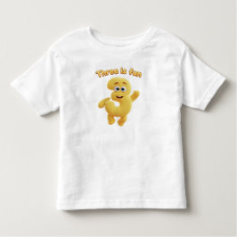 Camiseta Infantil Cheerful Cartoon Number 3 | "Three is Fun"