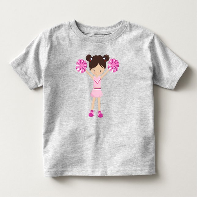 Camiseta Infantil Cheerleaders, Cheerleading, Garota Bonita, Cabelo  (Frente)