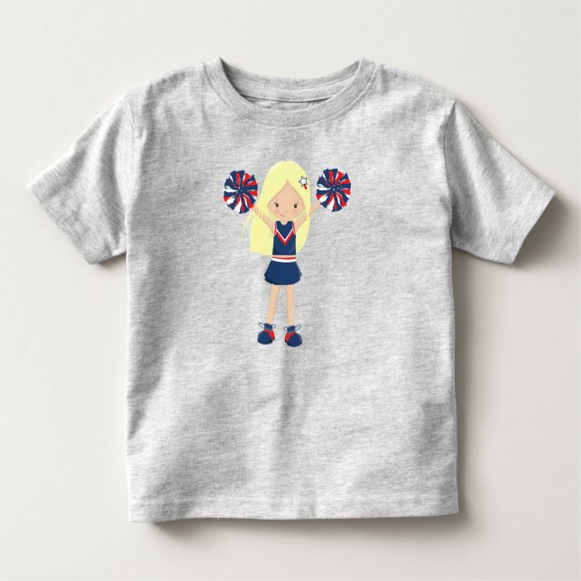 Camiseta Infantil Cheerleaders, Cheerleading, Garota Bonita, Cabelo  (Frente)