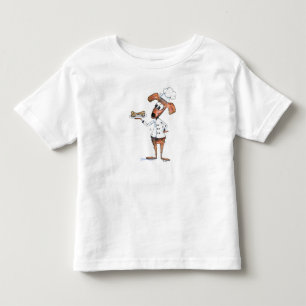 Camiseta Infantil Chef de Cachorro Branco