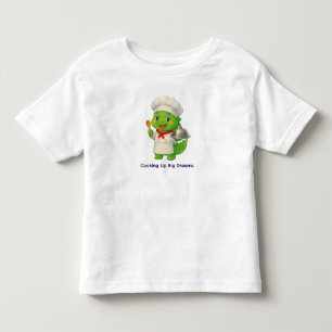 Camiseta Infantil Chef Dinossauro Fofo – Trabalhos de Dino