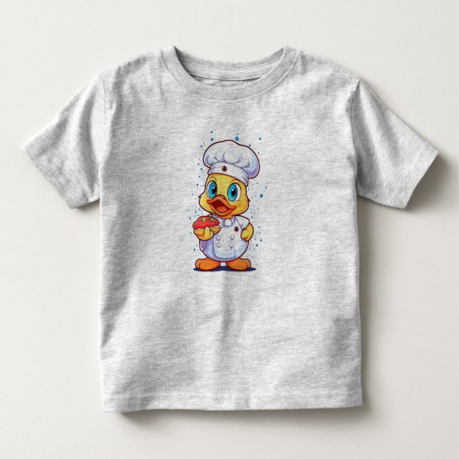 Camiseta Infantil Chef Duckie (Frente)