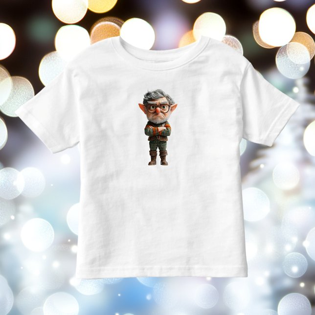 Camiseta Infantil Chefão de Natal Tee de Elf Toddler (Criador carregado)