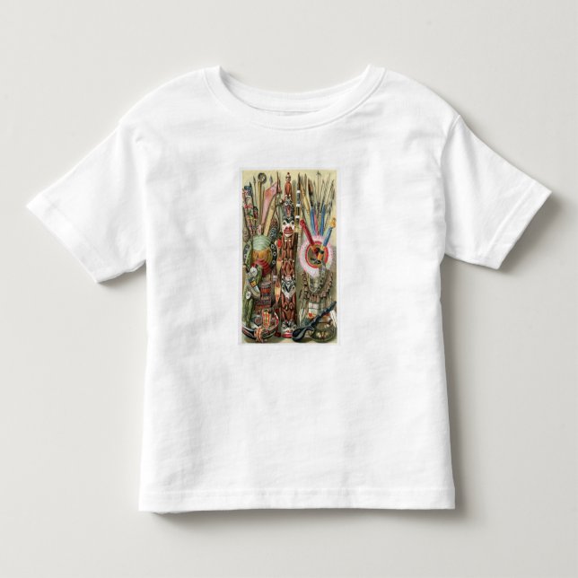 Camiseta Infantil Chefe da vila da costa de Loango (Frente)