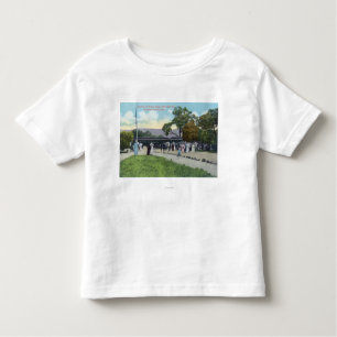 Camiseta Infantil Chegada do trem em Boyes Hot Springs